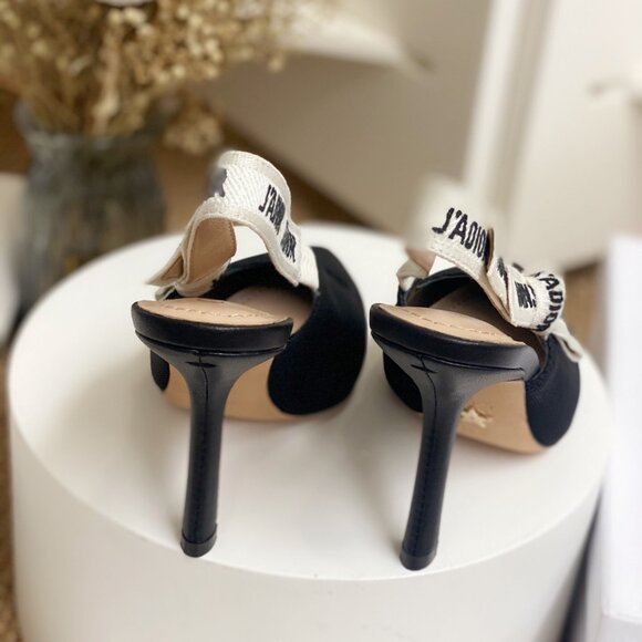 Dior J’Adior Logo Slingback Point Toe Pump - Picture 8 of 8